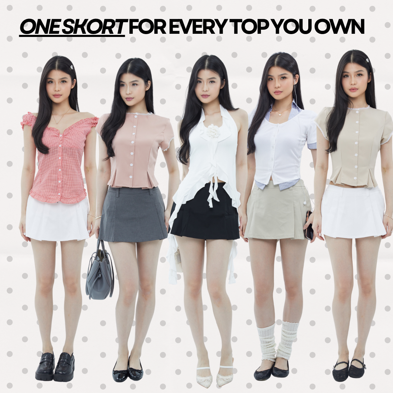 She Wears Sugar — Meow Micro Pleated Skort | Rok Celana Mini Wanita Tennis Golf Korean Style Summer Bali Outfit