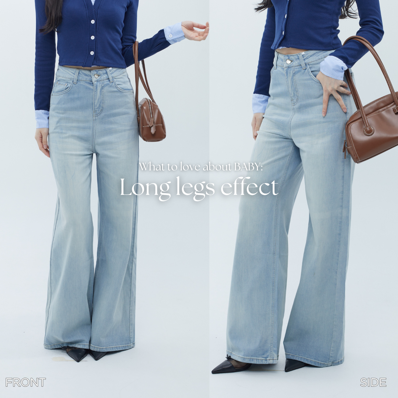 Sugardenim – Baby Jeans | Celana Jeans Wanita High Waist Baggy Wide Leg Denim Celana Panjang Wanita Outfit Y2K