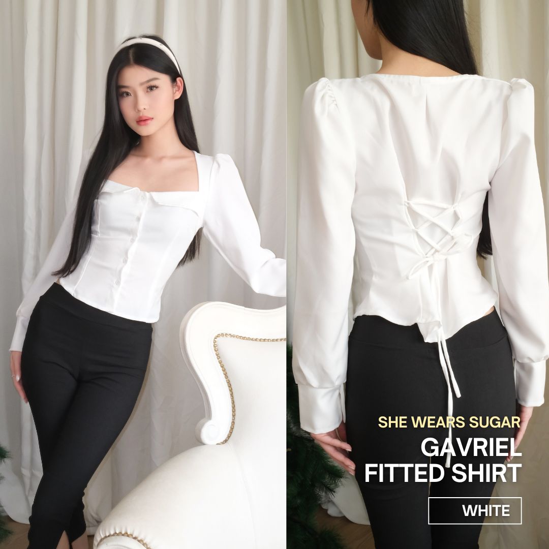SHEWEARSSUGAR -- Gavriel Top | Fitted Shirt | Kemeja Wanita