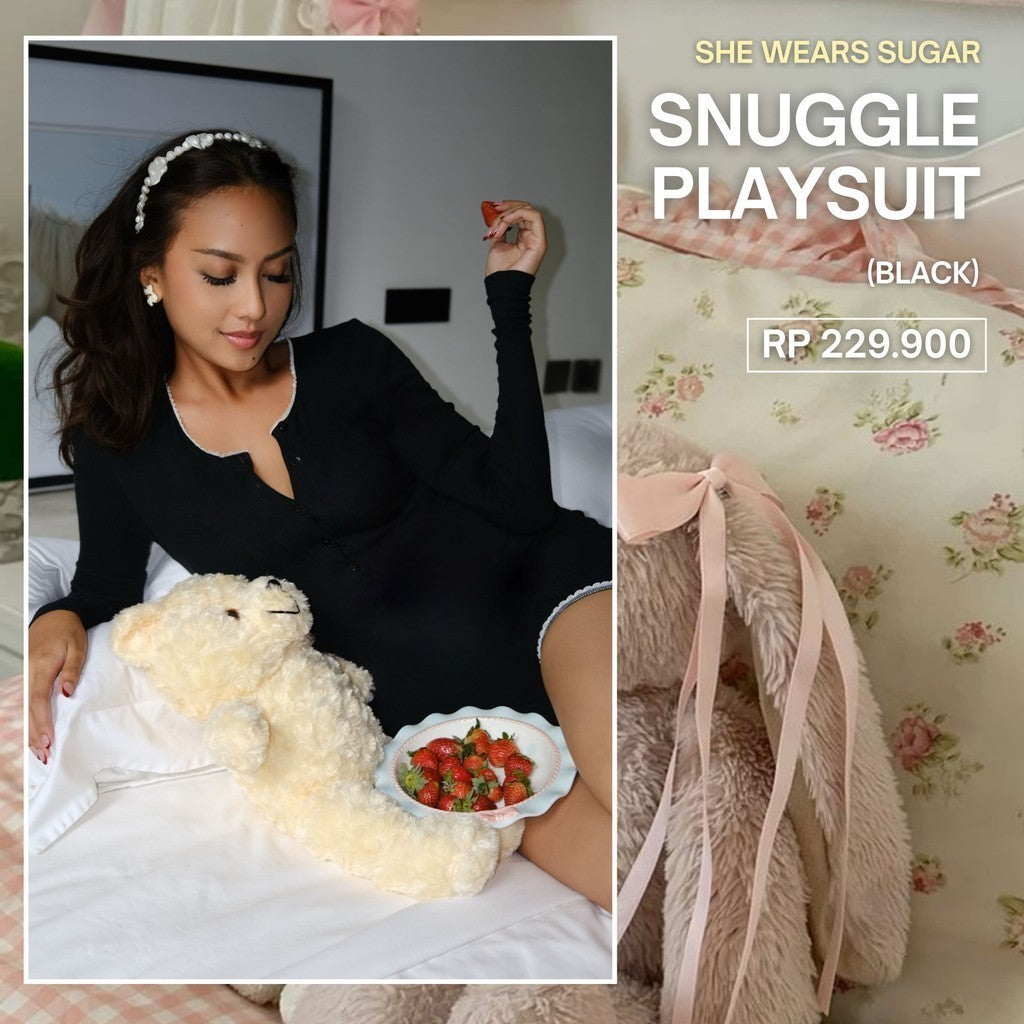 She Wears Sugar -- Snuggle Playsuit | Playsuit Wanita | Jumpsuit | Overall Wanita | Onesies