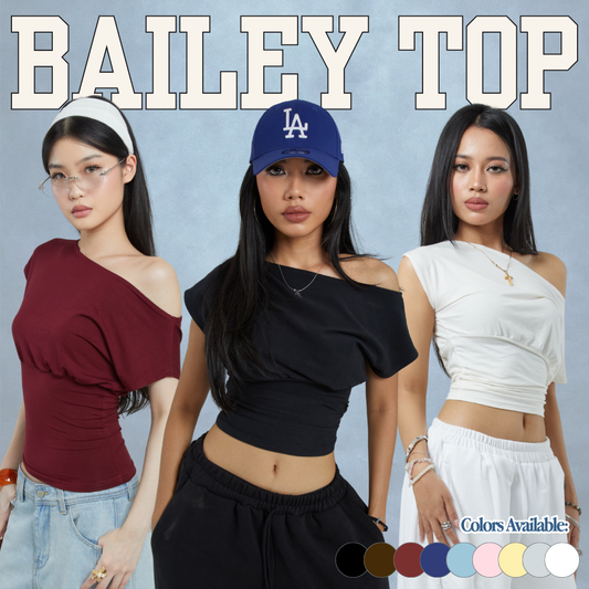 She Wears Sugar x Varrel Rievera – Bailey Fitted Top | Kaos Wanita Fitted Tee T Shirt Wanita Atasan Cewe Korean Style Fit Body