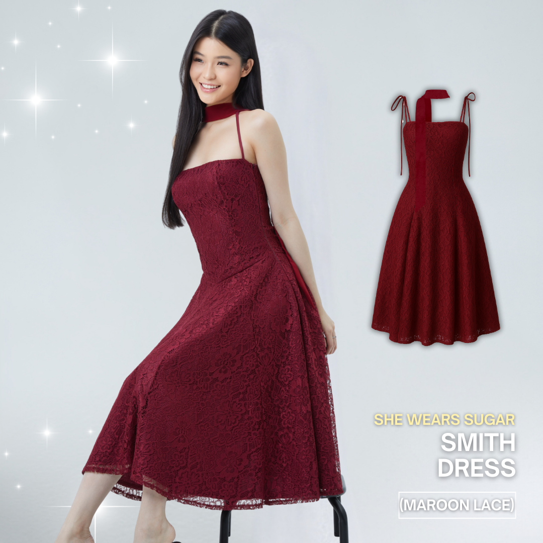 Shewearssugar - Smith Dress | Chirstmas Dress | Halter Neck | Scarf | Natal