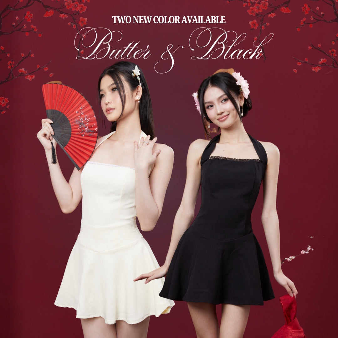 Shewearssugar – Winter Dress |  Wanita Halter Mini Dress Backless Party Dinner Outfit