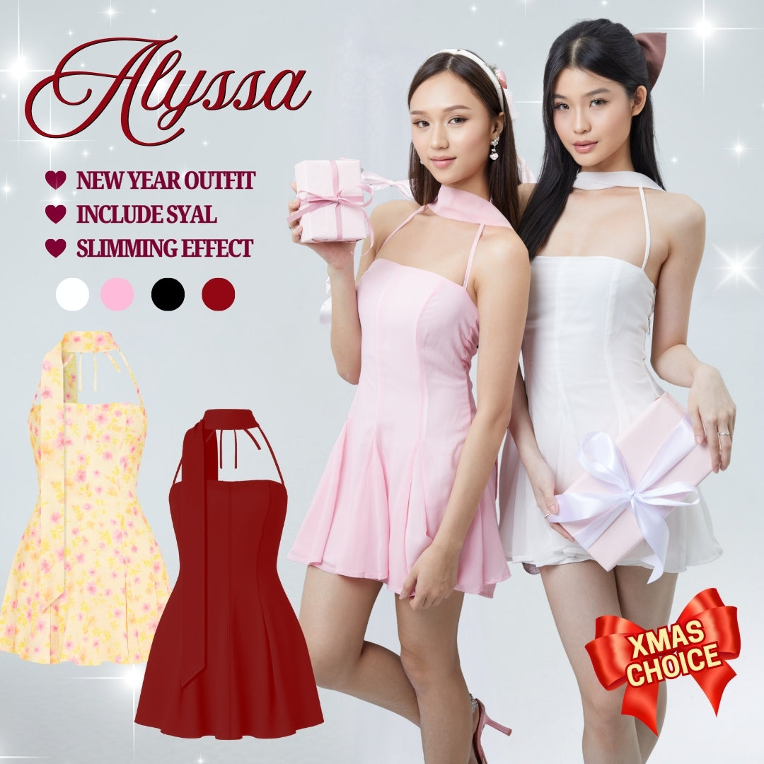 Shewearssugar -- Alyssa Dress | Halter Neckline | Scarf | Summer | Bali