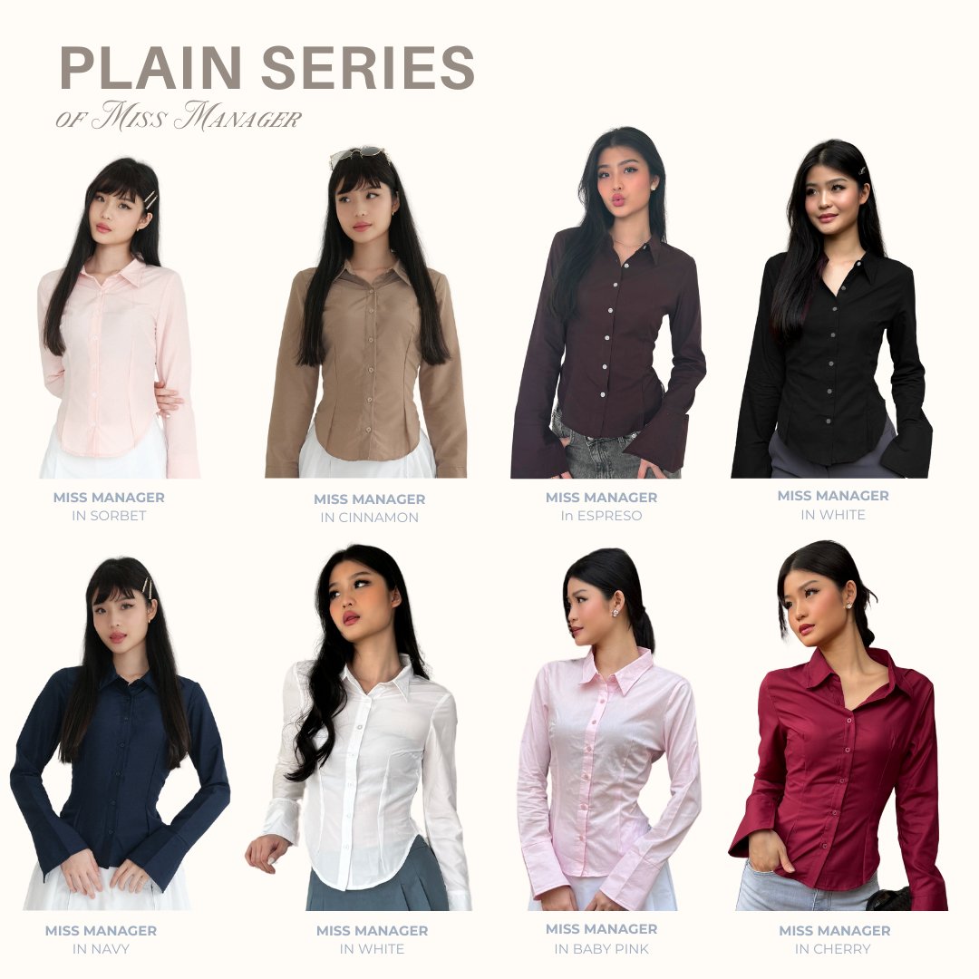 SHEWEARSSUGAR x SHAGUFFTA - Miss Manager Shirt | Shirt Wanita Ngantor | Atasan Wanita Kemeja