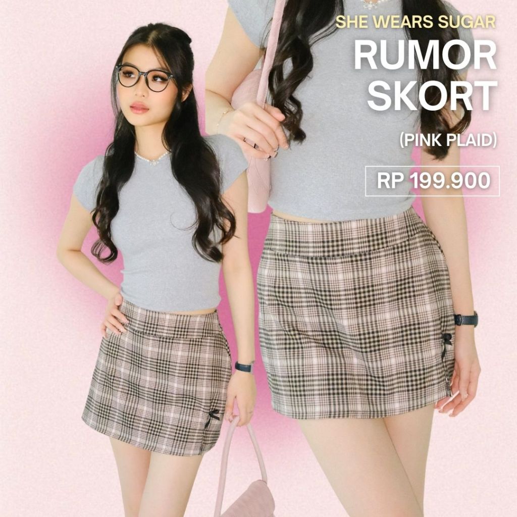 SHEWEARSSUGAR -- Rumour Skort | Skort Wanita | Outfit Korea