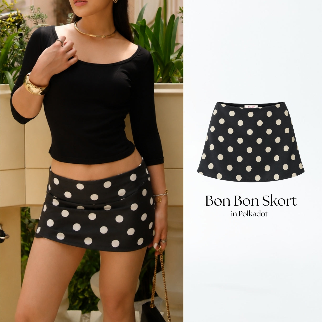 She Wears Sugar – Bon Bon Skort | Rok Celana Wanita Skort Wanita Low Waist Korean Style Bawahan Wanita Outfit