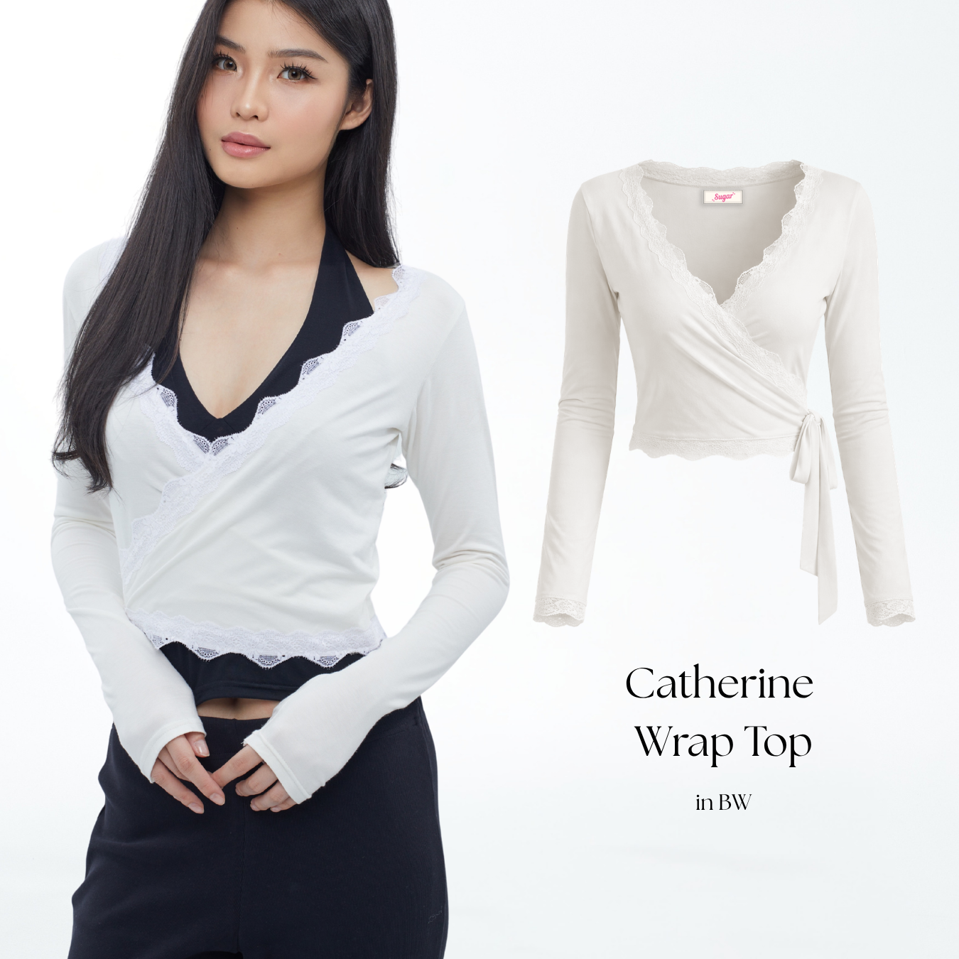 Catherine Wrap Top