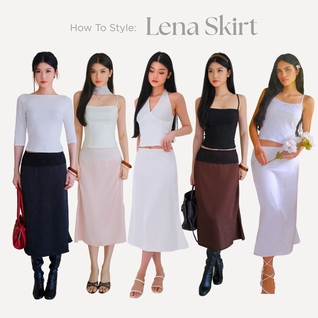 Lena Lace Midi Skirt
