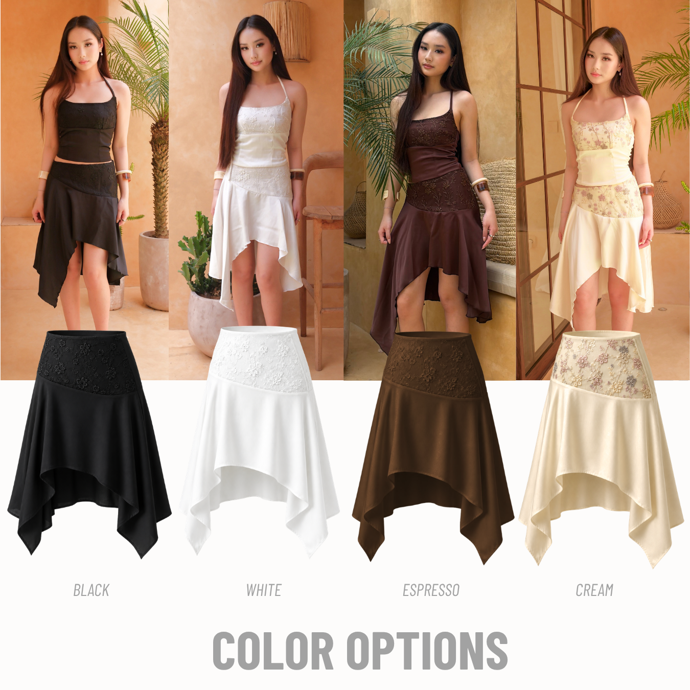 Soiree Assymetric Skirt