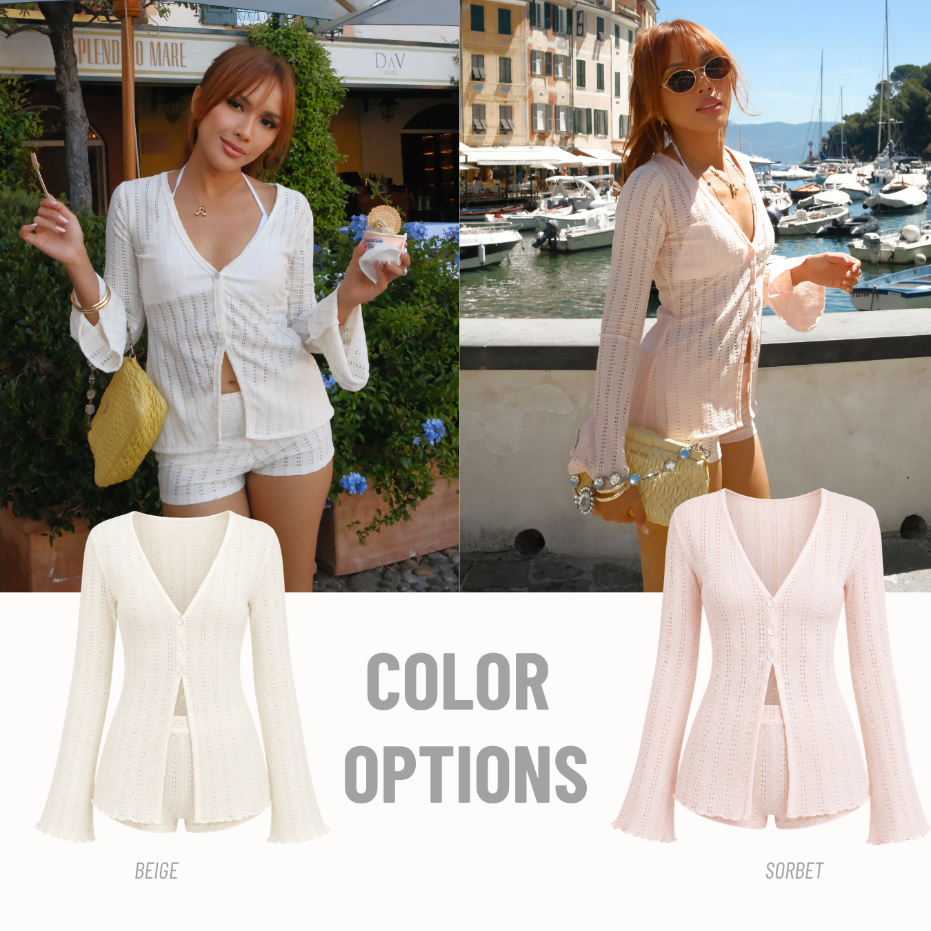 She Wears Sugar – Bebe Bikini Cover Up | Bikini Cover Up Crochet Set Beachwear Resort Wear Korean Style Summer Outfit