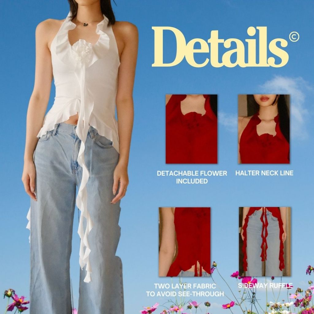 SHEWEARSSUGAR x SHAGUFFTA - Affair Top | Atasan Wanita | Outfit Korea