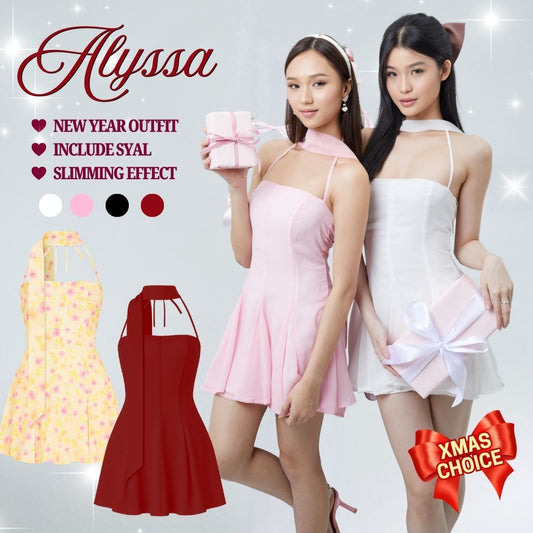 Shewearssugar -- Alyssa Dress | Halter Neckline | Scarf | Summer | Bali