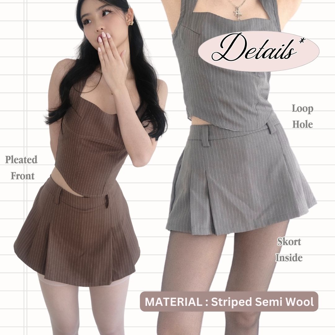 Miaou Stripe Skort