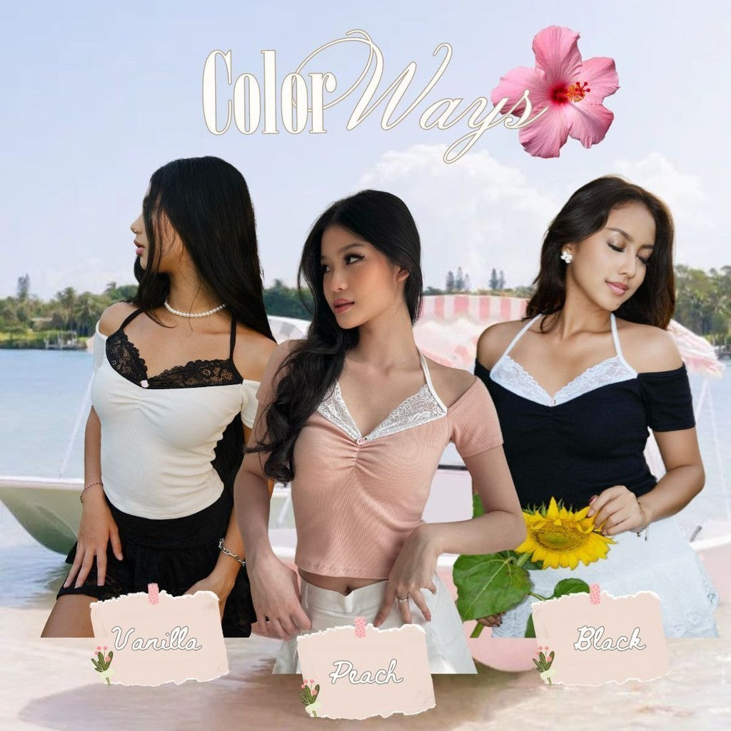 She Wears Sugar -- CHERIE TOP | Tank Top Wanita | Atasan Wanita | Coquette Aesthetic
