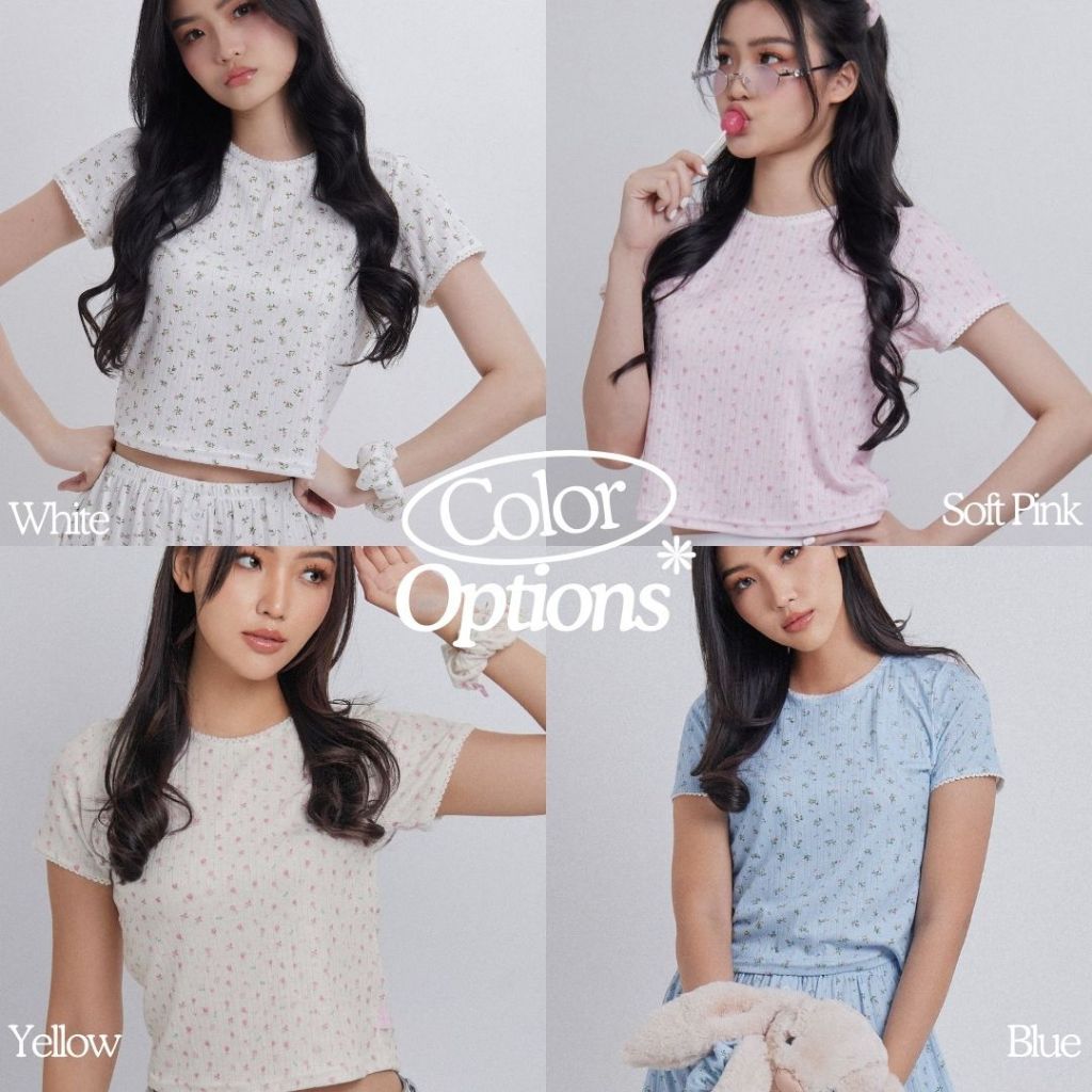 SHEWEARSSUGAR COZY -  BABY TEE | Pakaian Wanita | Top Wanita | Baju Korea | Coquette Outfit