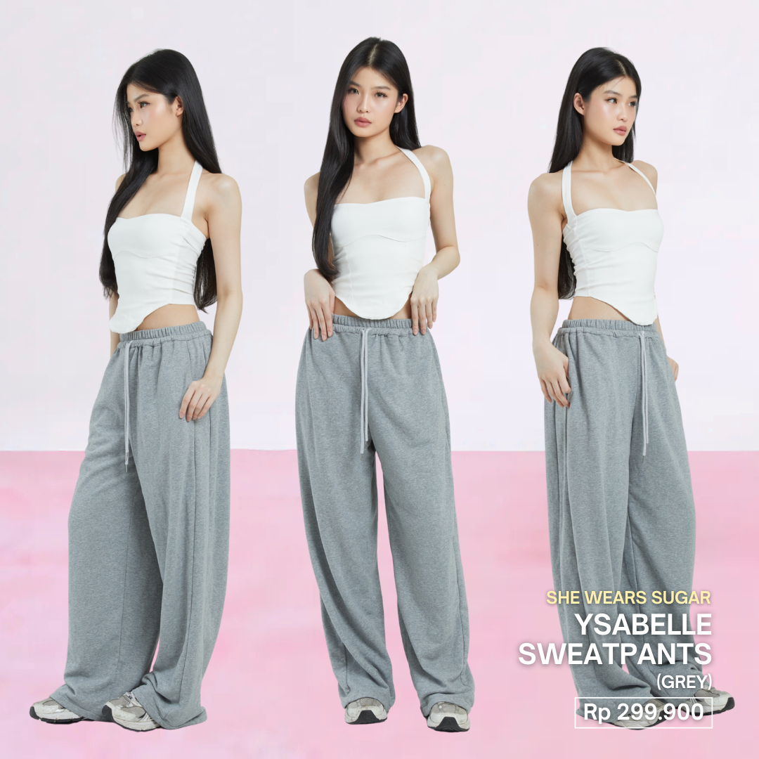 SHEWEARSSUGAR X VARREL RIEVERA — Ysabelle  Oversized Sweatpants | Loose Pants | Celana Panjang Wanita | Jogger Dancer Pants