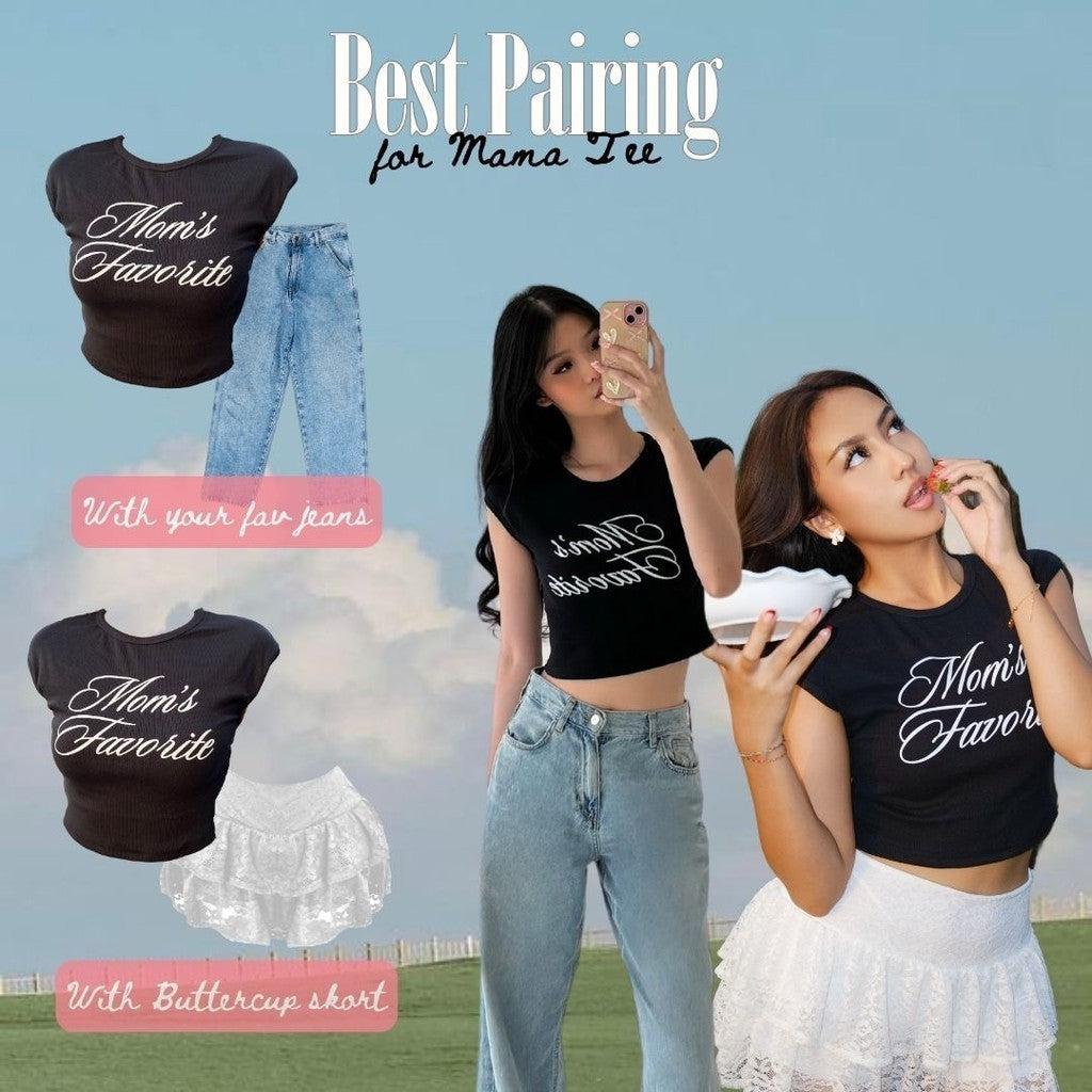 She Wears Sugar -- MAMA TEE  | Atasan Wanita | Kaos Wanita | Crop Tee