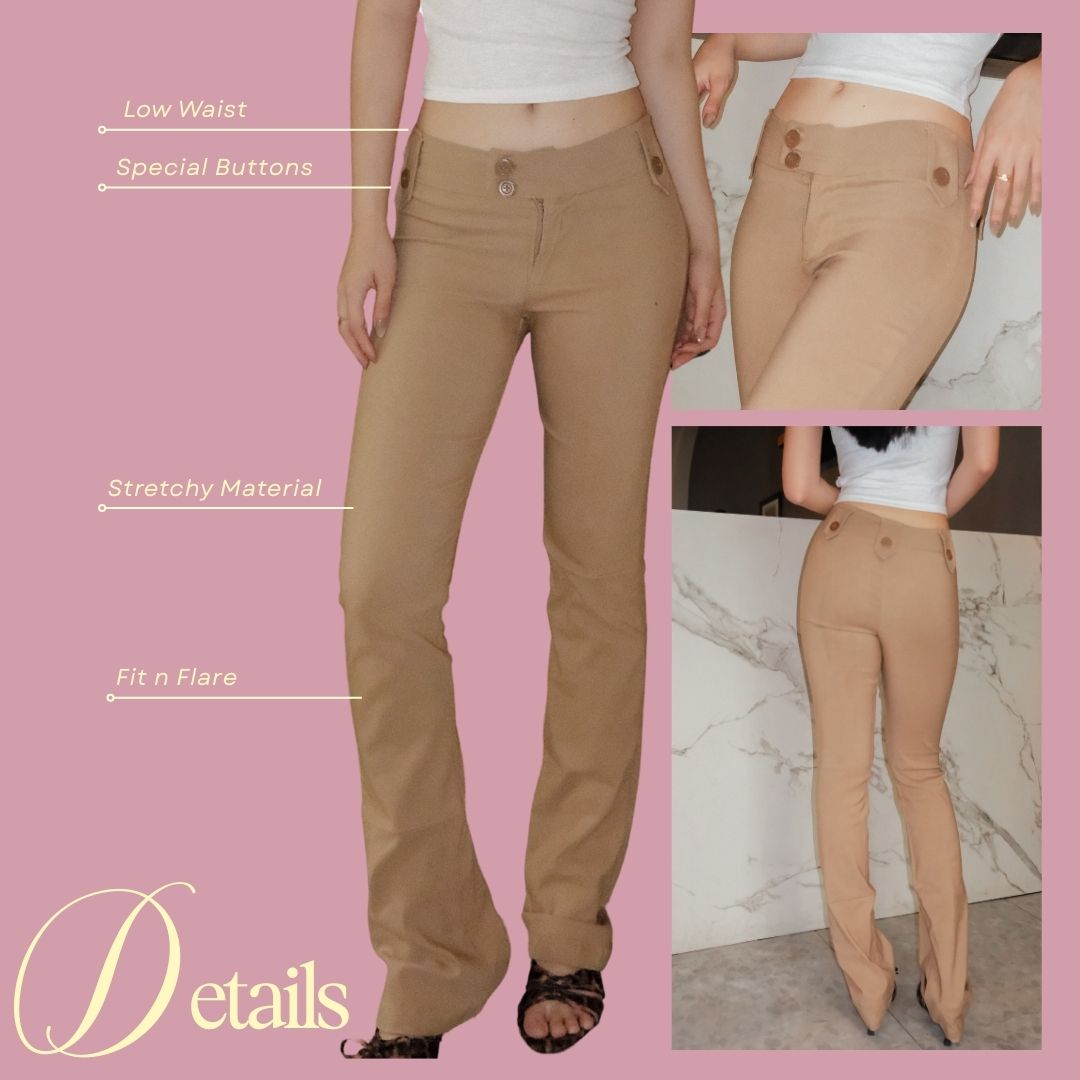 Shewearssugar - Kitten Pants | Celana Panjang Wanita | Bawahan Wanita | Celana Santai | Celana Casual Wanita | Celana Panjang Wanita Casual