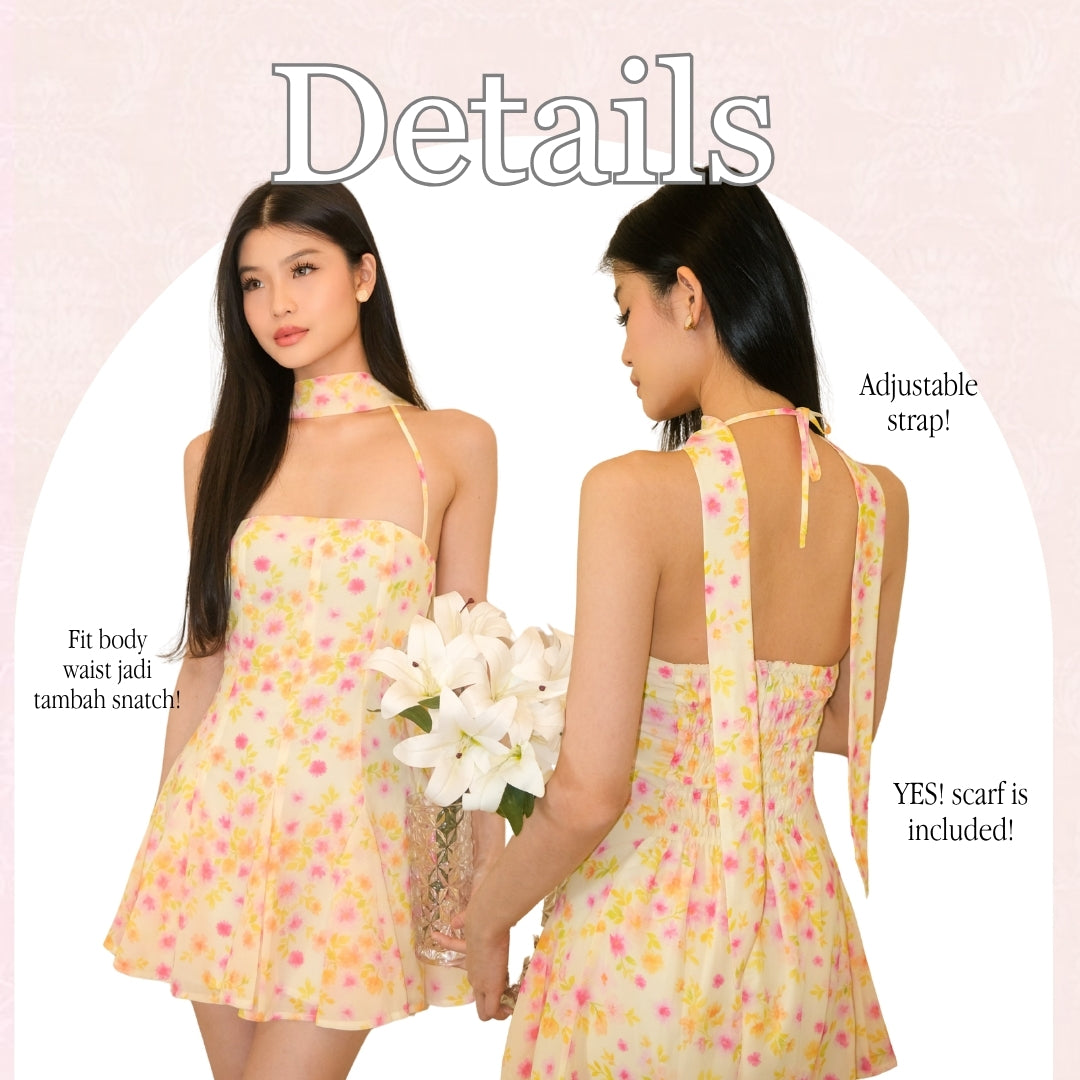 Shewearssugar -- Alyssa Dress | Halter Neckline | Scarf | Summer | Bali