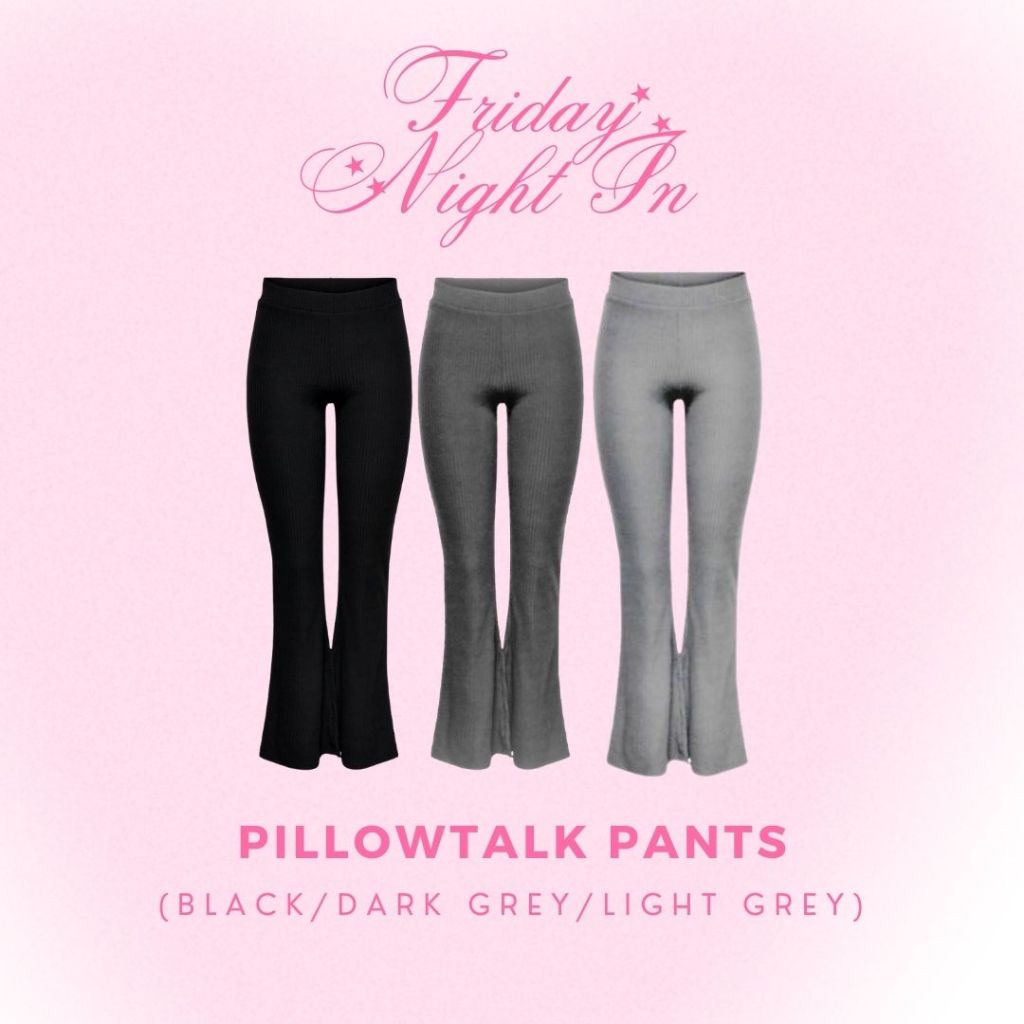 SHEWEARSSUGAR | Pillowtalk Pants | Celana Panjang Wanita | Bawahan Wanita | Flare Pants | Celana Tidur Wanita | Celana Santai | Celana Casual Wanita