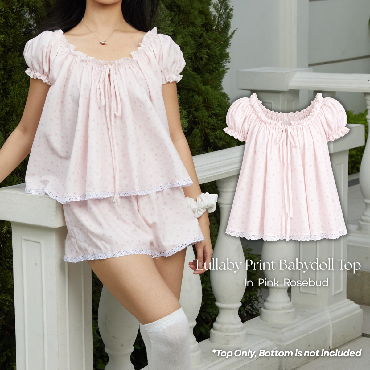 Lullaby Baby Doll Printed Pyjama Top