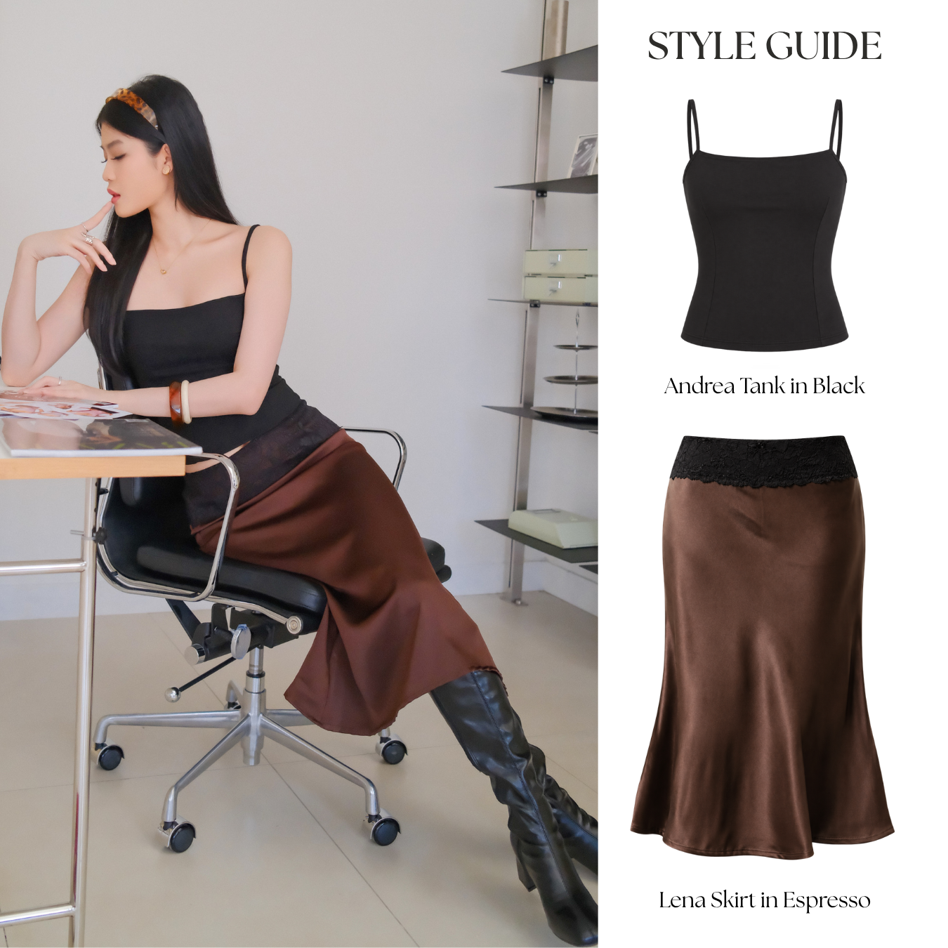 Lena Lace Midi Skirt