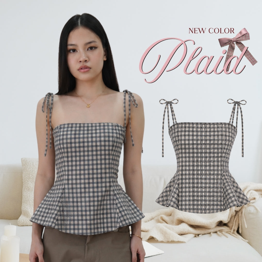 She Wears Sugar – Merry Top | Christmas Top Wanita Halter Neck Scarf Atasan Natal Baju Fit Body