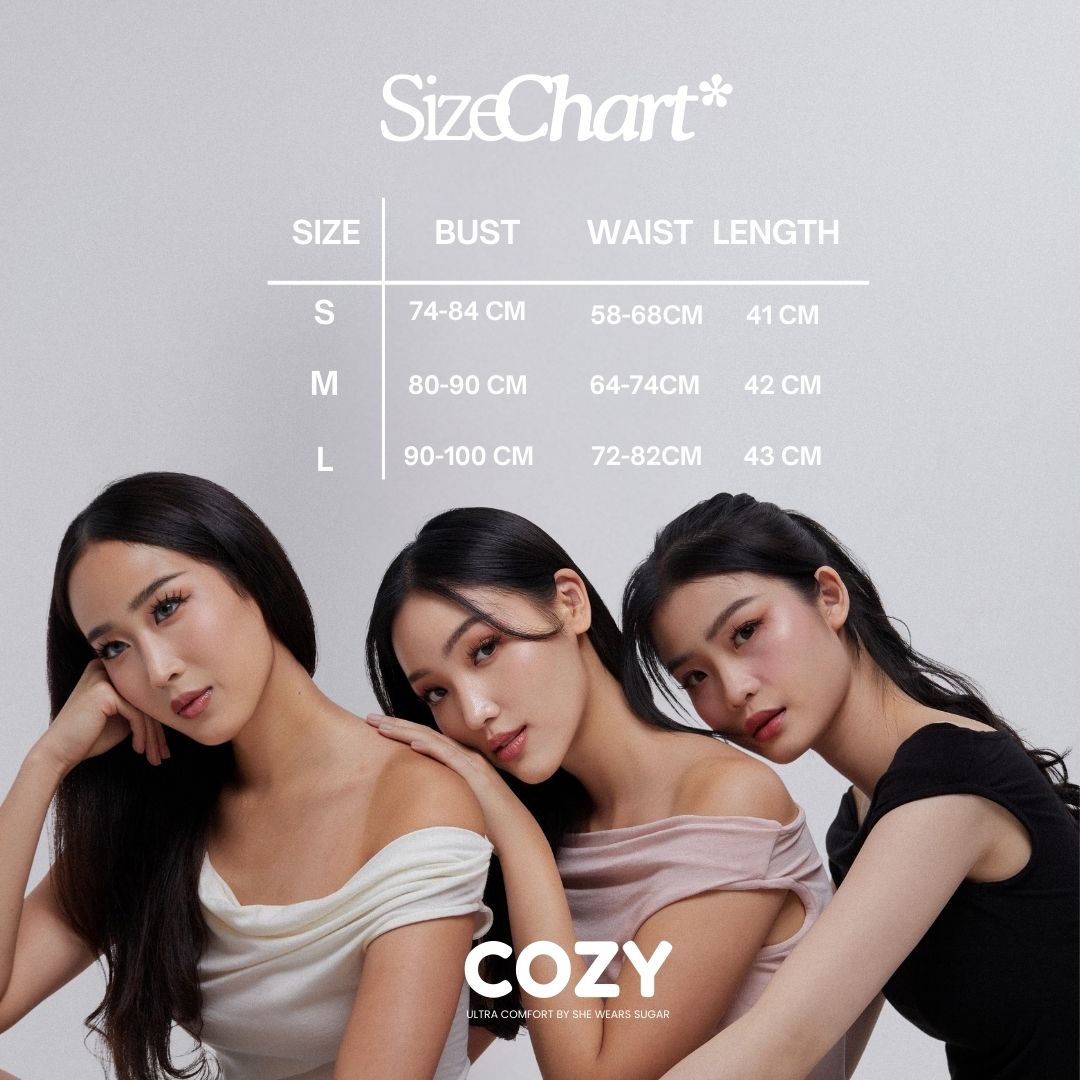 SHEWEARSSUGAR - COZY Soft Girl Multiway Top | Atasan Wanita | Top Wanita | Pakaian Wanita