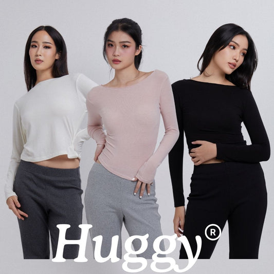 SHEWEARSSUGAR - COZY Huggy Long Sleeve Top | Atasan Wanita | Top Wanita | Pakaian Wanita