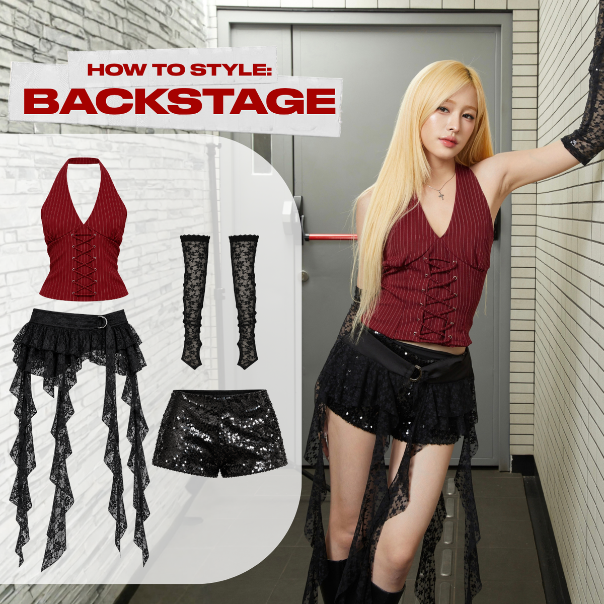 She Wears Sugar — Backstage Sequin Micro Shorts | Celana Pendek Wanita High Waist Sequin Glitter Hotpants Outfit Konser BTS Arirang Kpop Festival