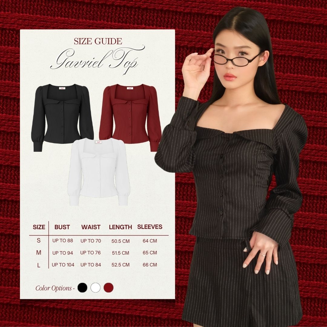 SHEWEARSSUGAR -- Gavriel Top | Fitted Shirt | Kemeja Wanita