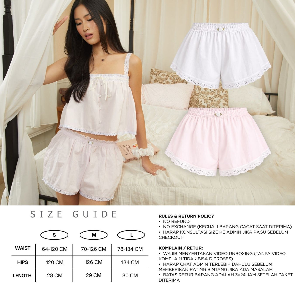 Innocent Plain Pyjama Shorts