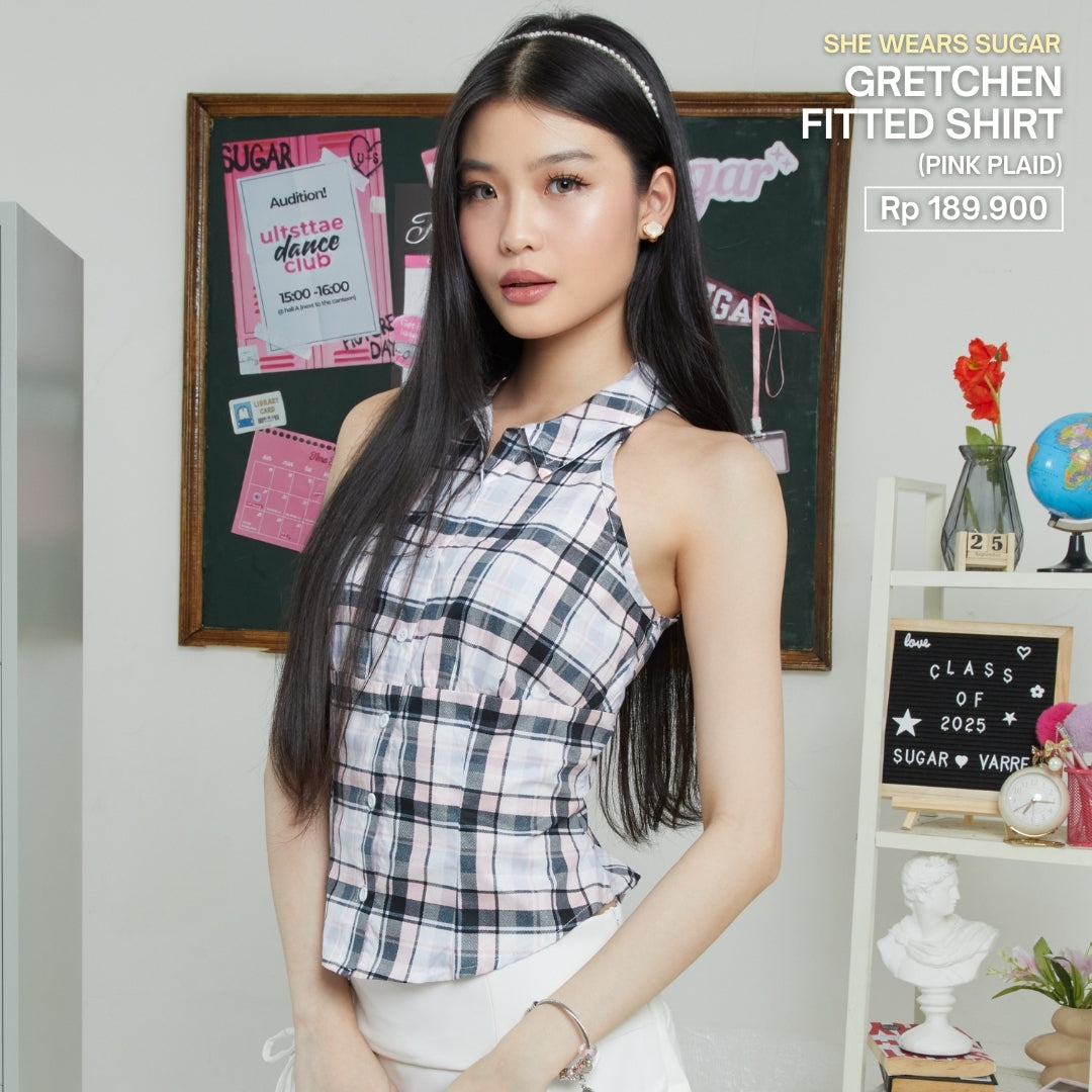 SHEWEARSSUGAR X VARREL RIEVERA — Gretchen Shirt | Kemeja Atasan Wanita Lucu