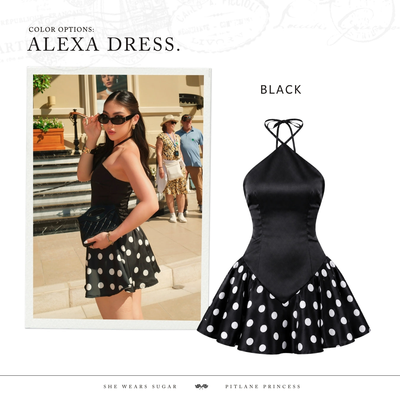 She Wears Sugar – Alexa Mini Dress | Mini Dress Wanita Halter Neck Dress Party Dress Dres Korea Coquette Outfit Fit Body