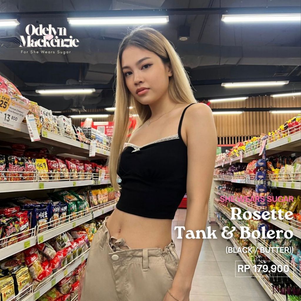 SHEWEARSSUGAR  Rosette Top | Atasan Wanita | Top Wanita Renda | Top Pita | Beach Wear