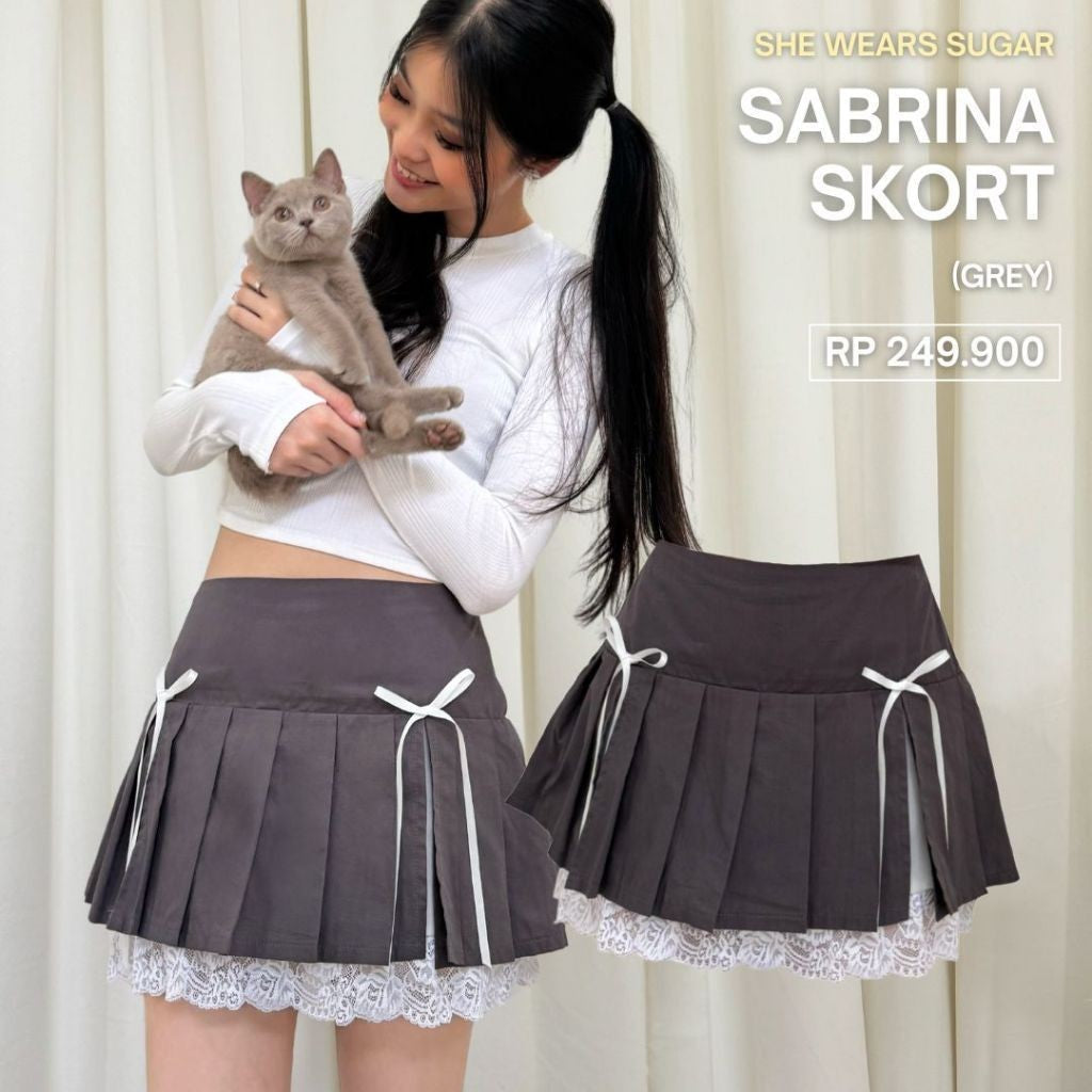 SHEWEARSSUGAR x ZETA BLANCO - Sabrina Skort | Skort Wanita | Outfit Korea | Coquette Aesthetic