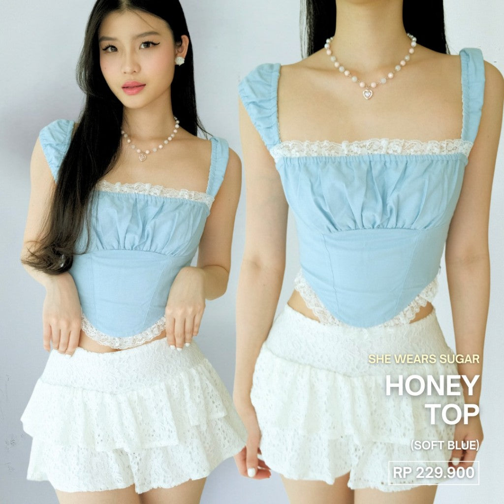 SHEWEARSSUGAR x ZETA BLANCO - Honey Top | Atasan Wanita