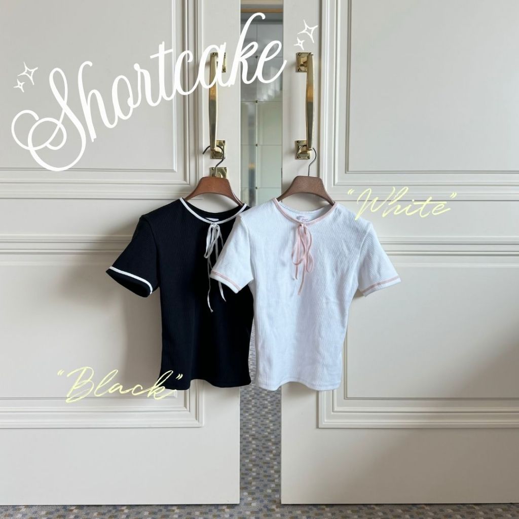 She Wears Sugar -- Shortcake Top | Atasan Wanita | Outfit Korea | Ribbon Top | Coquette Aesthetic