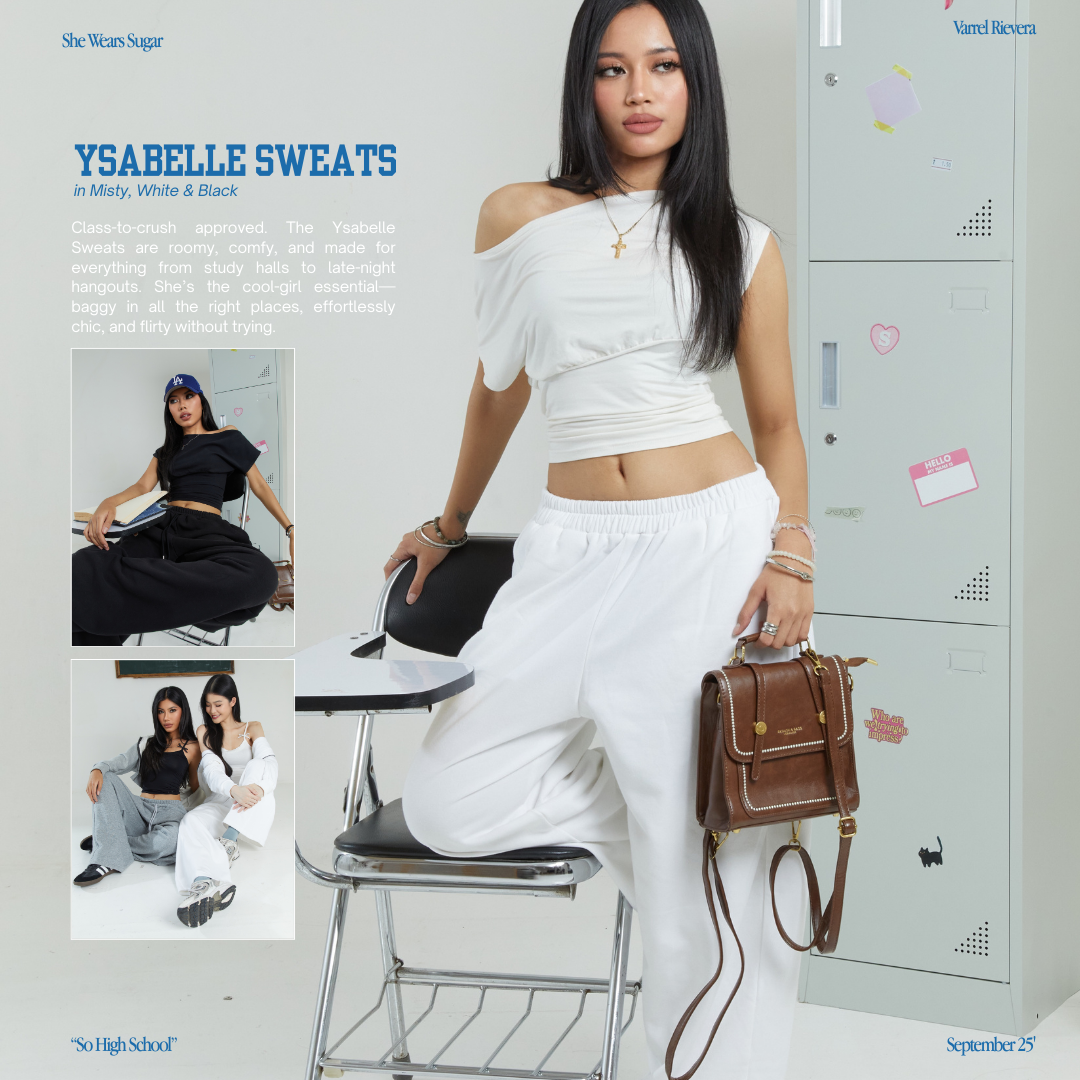 SHEWEARSSUGAR X VARREL RIEVERA — Ysabelle  Oversized Sweatpants | Loose Pants | Celana Panjang Wanita | Jogger Dancer Pants