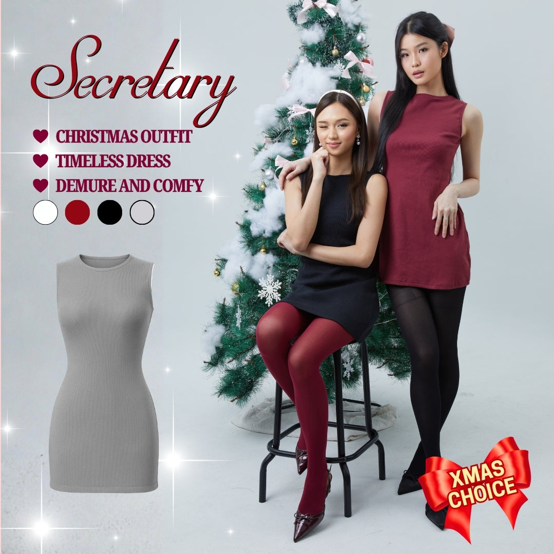 SHEWEARSSUGAR Secretary Dress | Dress Wanita | Dress Pendek | Dress Formal | Dress Rib