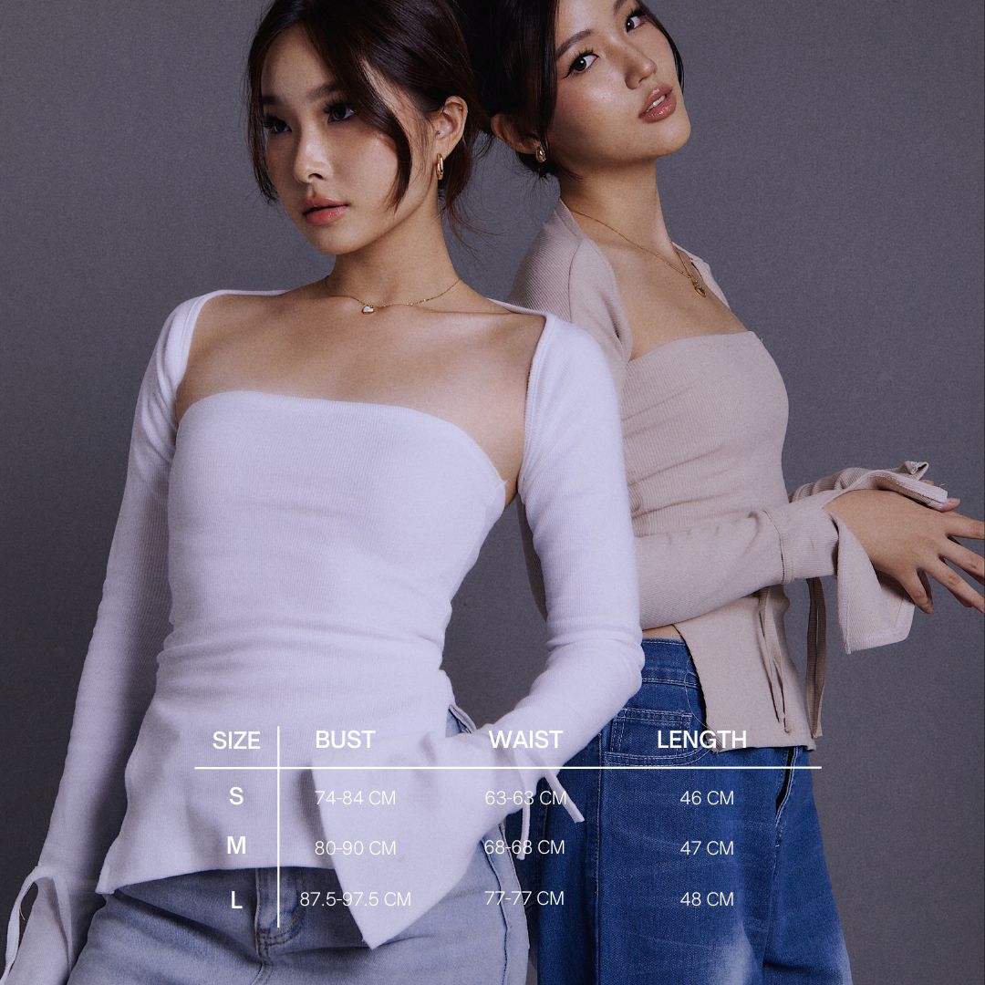 SHEWEARSSUGAR Church Girl Top | Top Wanita Atasan Lengan Panjang | Long Sleeve Top | Atasan Baju Wanita