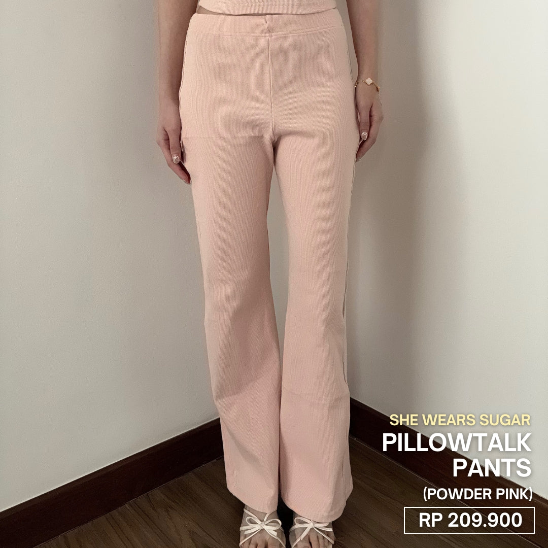 SHEWEARSSUGAR | Pillowtalk Pants | Celana Panjang Wanita | Bawahan Wanita | Flare Pants | Celana Tidur Wanita | Celana Santai | Celana Casual Wanita