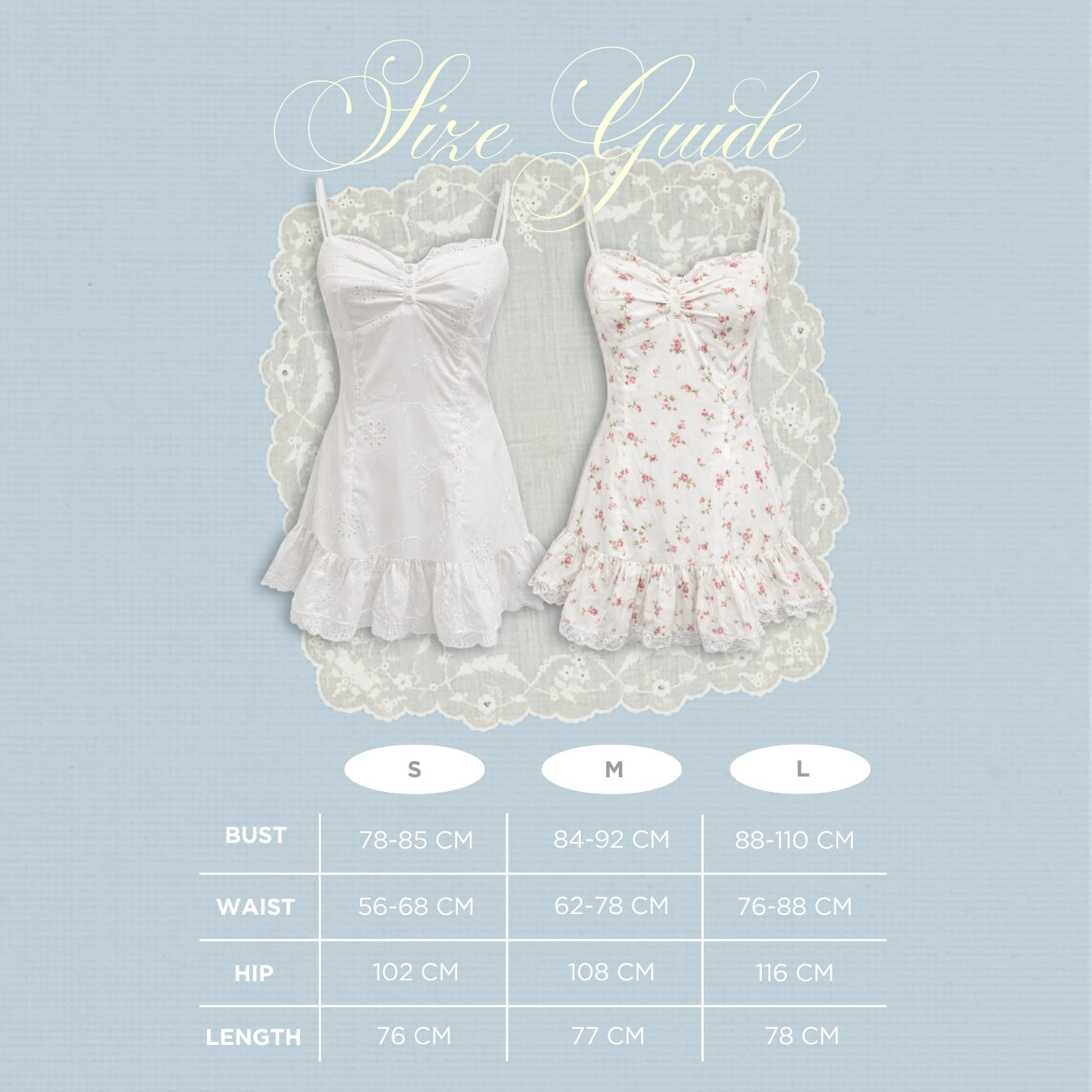 She Wears Sugar x Isabella – Nancy Dress | Dress Wanita Mini Summer Dress Dress Korea Gaun Putih Coquette Lace Fit Body