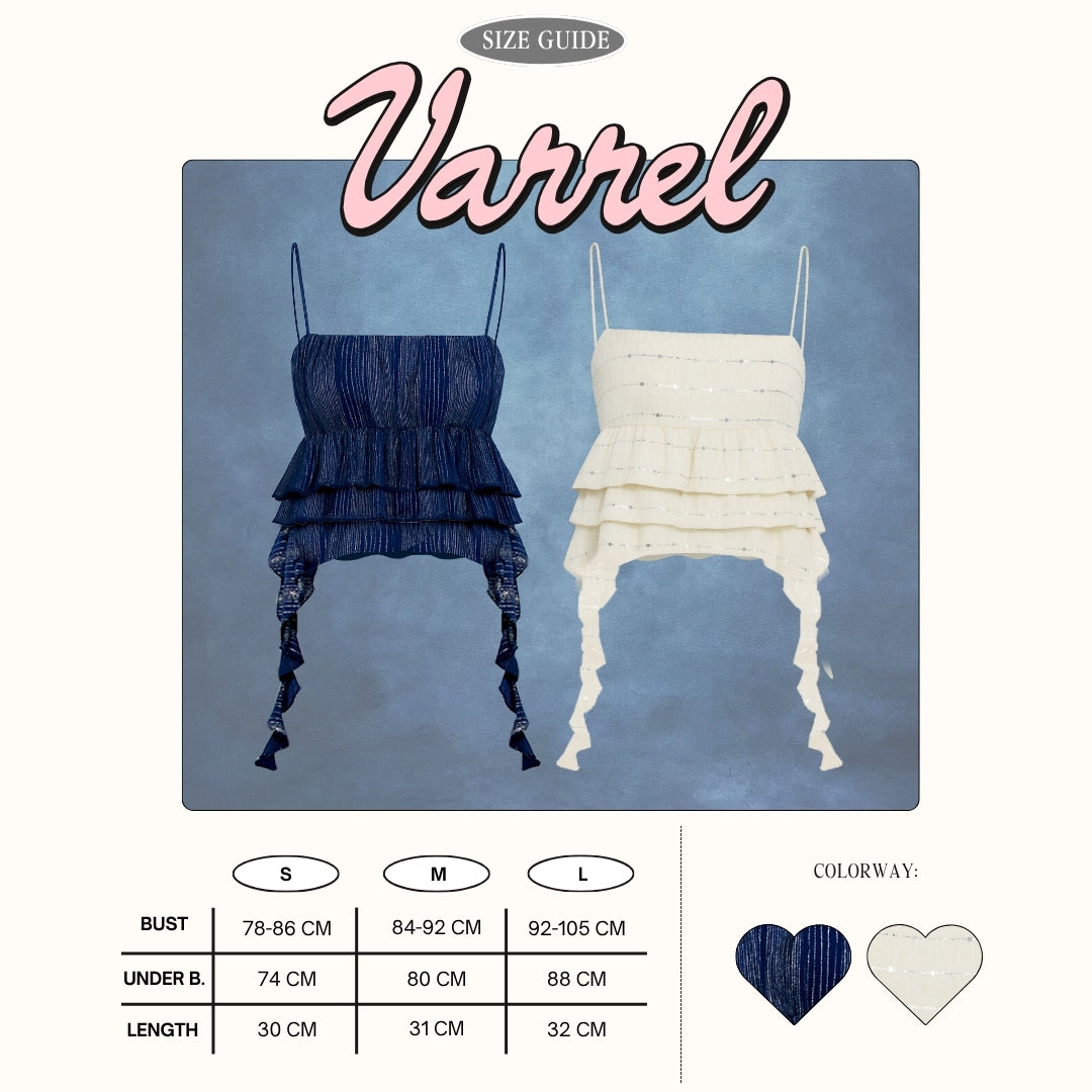 SHEWEARSSUGAR X VARREL RIEVERA — Varrel Sequin Tank | Atasan Wanita Crop