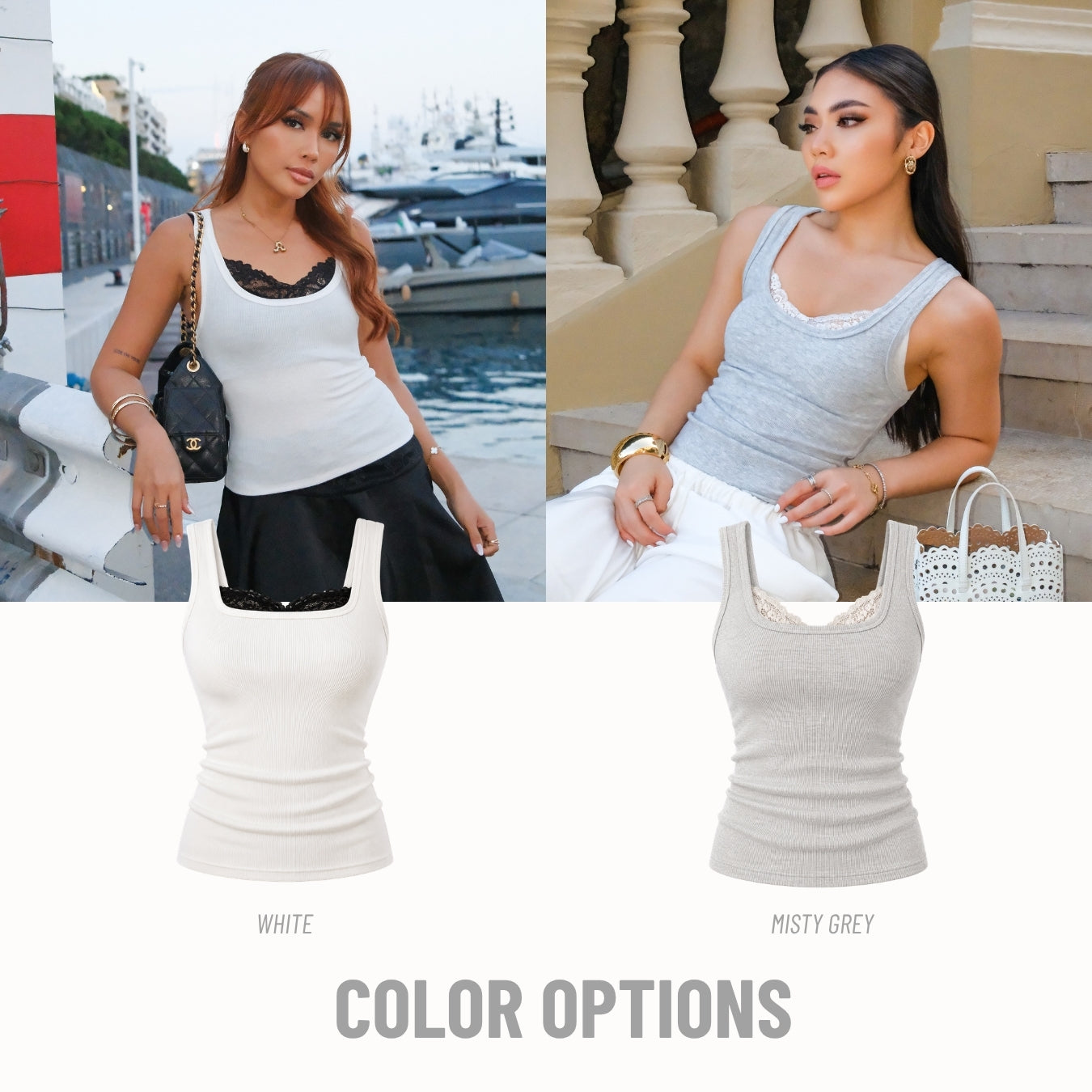She Wears Sugar – Race Day Tank | Tank Top Wanita Set Inner Lace Tank Top Wanita Atasan Cewe Korean Style Fit Body Y2K Top Outfit