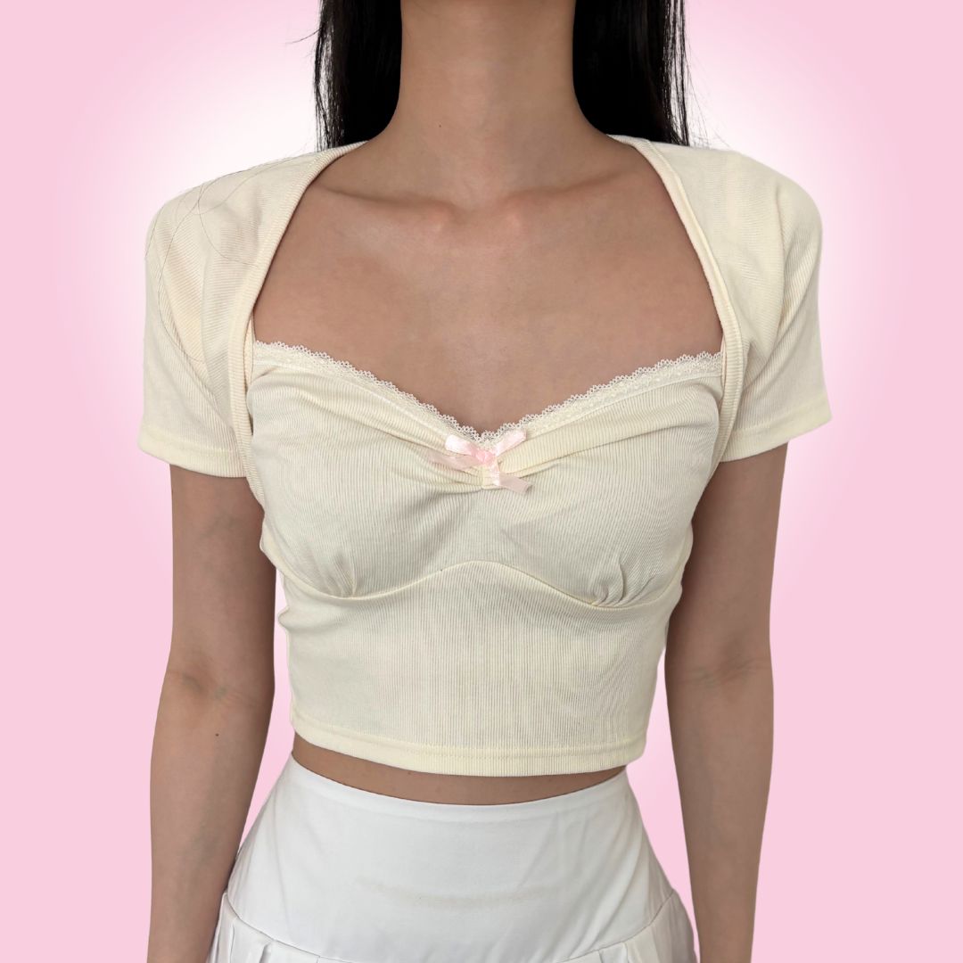 SHEWEARSSUGAR  Rosette Top | Atasan Wanita | Top Wanita Renda | Top Pita | Beach Wear