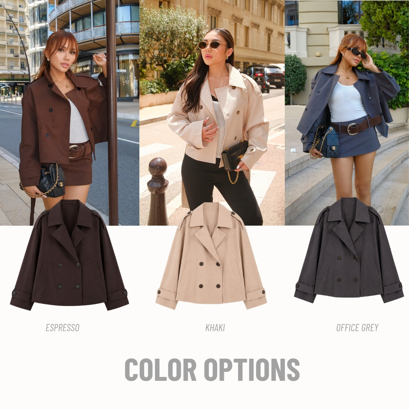 She Wears Sugar – Fairmont Trench Coat | Outer Wanita Trench Coat Korean Style Office Outfit Outer Premium Wanita