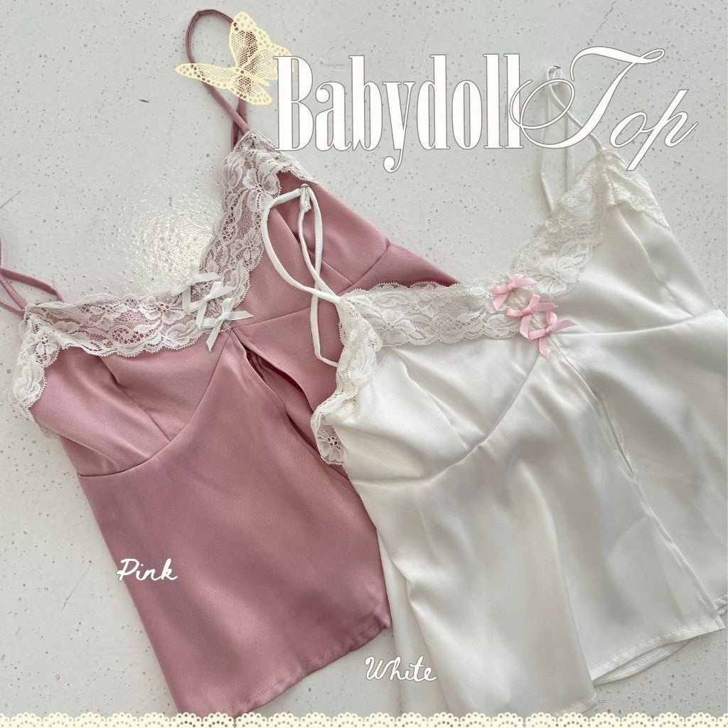 She Wears Sugar -- BABYDOLL TOP  | Tank Top Wanita | Atasan Wanita | Coquette Aesthetic