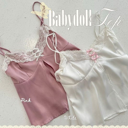 She Wears Sugar -- BABYDOLL TOP  | Tank Top Wanita | Atasan Wanita | Coquette Aesthetic